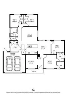 Floorplan of Homely house listing, 10 Ferris Street, Sunbury VIC 3429