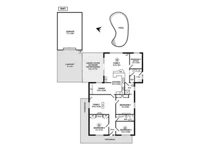 Floorplan of Homely house listing, 3 Caroona Avenue, Hove SA 5048