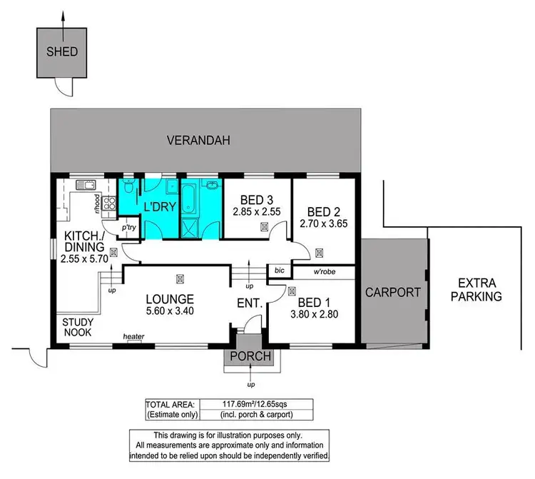 Floorplan of Homely house listing, 19 Timothy Road, Morphett Vale SA 5162