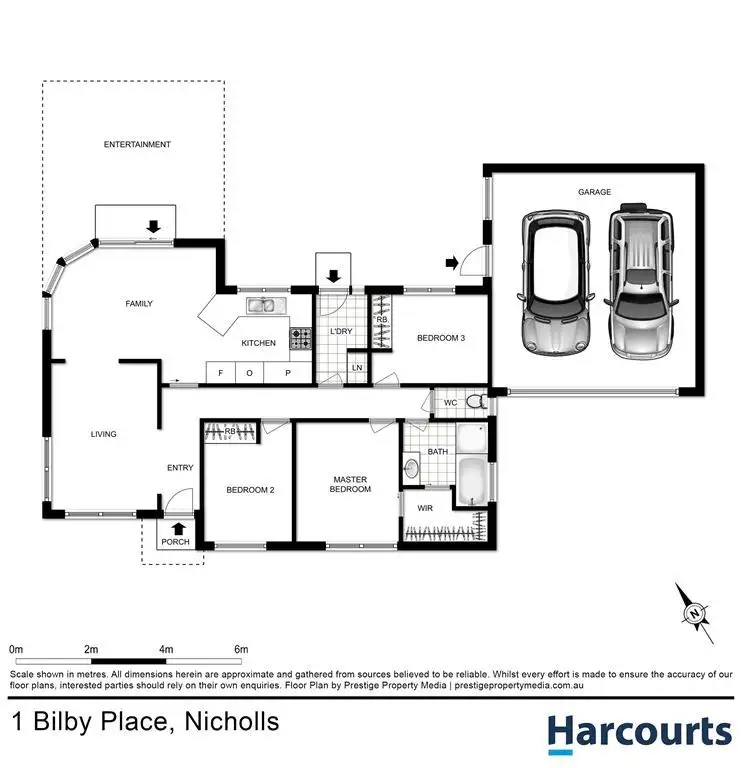 Floorplan of Homely house listing, 1 Bilby Place, Nicholls ACT 2913
