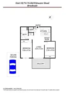 Floorplan of Homely unit listing, 10/74-76 Old Pittwater Road, Brookvale NSW