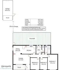 Floorplan of Homely house listing, 54 Guerin Road, Elizabeth Vale SA 5112