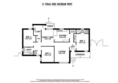 Floorplan of Homely house listing, 31 Itala Crescent, Hackham West SA 5163