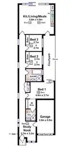 Floorplan of Homely house listing, 14 Burra Street, Andrews Farm SA 5114