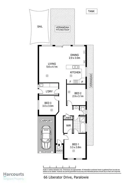 Floorplan of Homely house listing, 66 Liberator Drive, Paralowie SA 5108