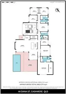 Floorplan of Homely house listing, 44 Dana Street, Cashmere QLD 4500
