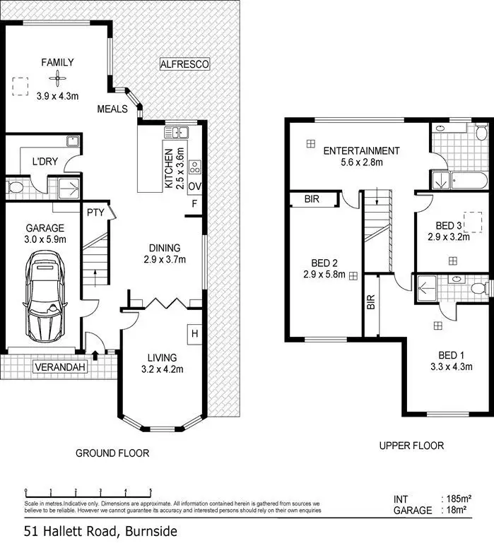Floorplan of Homely house listing, 51 Hallett Road, Burnside SA 5066