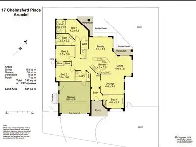 Floorplan of Homely house listing, 17 Chelmsford Place, Parkwood QLD 4214