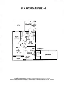 Floorplan of Homely unit listing, 10/60 Booth Avenue, Morphett Vale SA 5162
