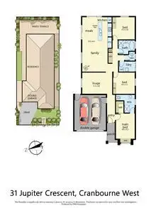 Floorplan of Homely house listing, 31 Jupiter Cres, Cranbourne West VIC 3977