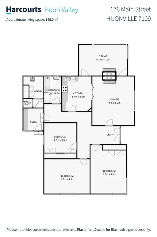 Floorplan of Homely house listing, 176 Main Street, Huonville TAS 7109