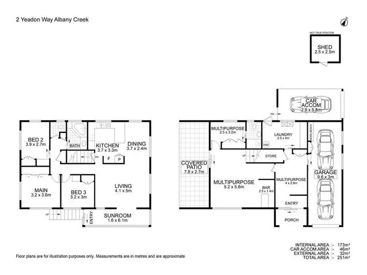 Floorplan of Homely house listing, 2 Yeadon Way, Albany Creek QLD 4035
