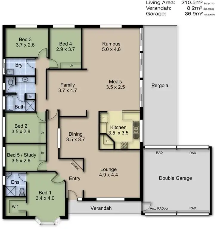 Floorplan of Homely house listing, 16 Beavis Court, Gumeracha SA 5233