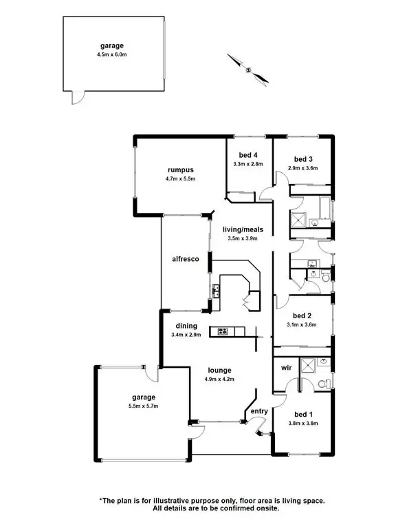 Floorplan of Homely house listing, 42 Sandalwood Drive, Narre Warren VIC 3805
