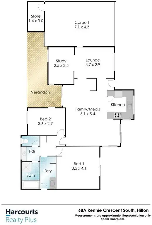 Floorplan of Homely house listing, 68A Rennie Crescent S, Hilton WA 6163