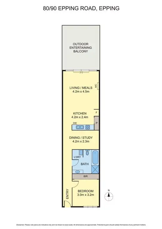 Floorplan of Homely apartment listing, 106/82/80-90 Epping Road, Epping VIC 3076