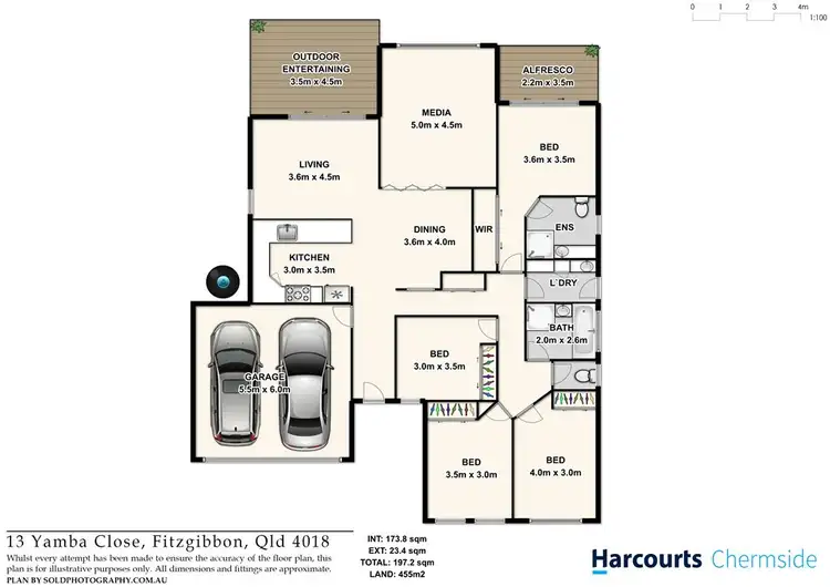 Floorplan of Homely house listing, 13 Yamba Close, Fitzgibbon QLD 4018