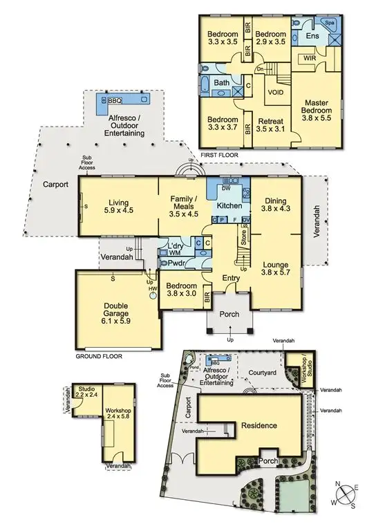 Floorplan of Homely house listing, 49 Buckingham Drive, Rowville VIC 3178