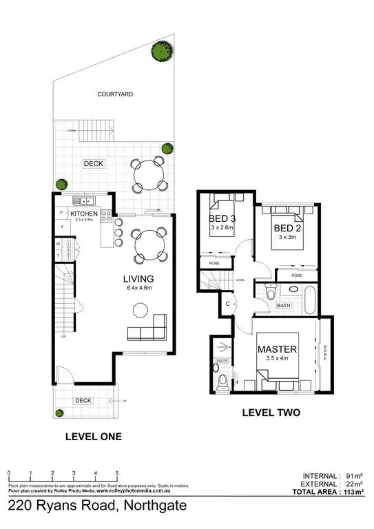 Floorplan of Homely townhouse listing, 2/20 Ryans Road, Northgate QLD 4013