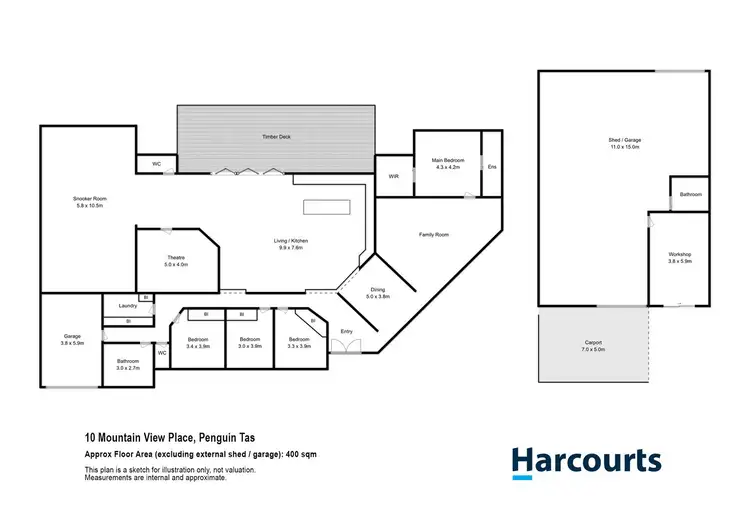 Floorplan of Homely house listing, 10 Mountain View Place, Penguin TAS 7316