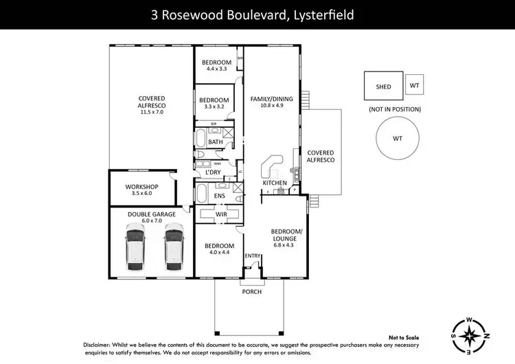 Floorplan of Homely house listing, 3 Rosewood Boulevard, Lysterfield VIC 3156