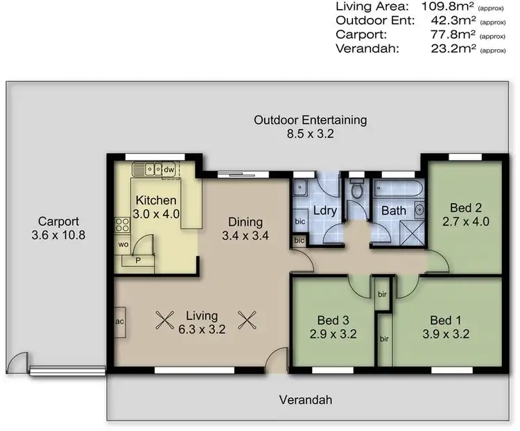 Floorplan of Homely house listing, 13 Preiss Close, Nairne SA 5252