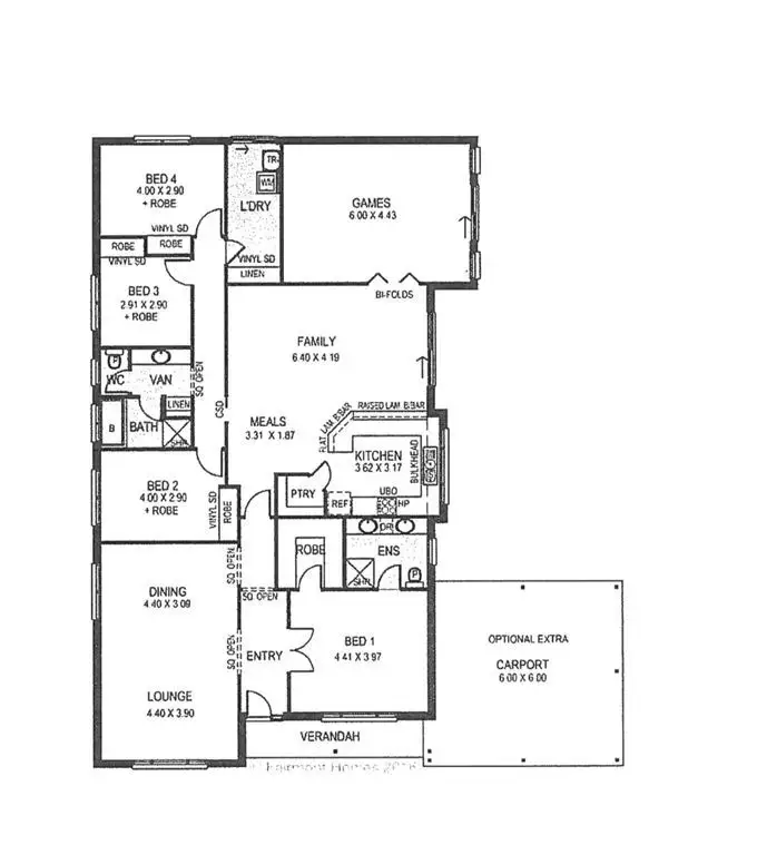 Floorplan of Homely house listing, 40 Yeovil Circuit, Craigmore SA 5114