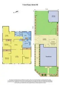 Floorplan of Homely house listing, 1 Hunt Road, Herne Hill VIC 3218