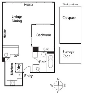 Floorplan of Homely apartment listing, 708/166 Wellington Parade, East Melbourne VIC
