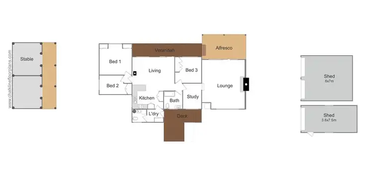 Floorplan of Homely rural property listing, 2777 Mansfield Whitfield Rd, Tolmie VIC 3723