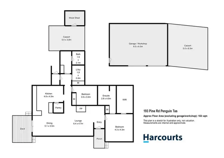 Floorplan of Homely rural property listing, 193 Pine Road, Penguin TAS 7316