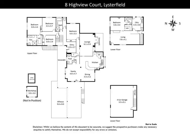 Floorplan of Homely house listing, 8 Highview Court, Lysterfield VIC 3156