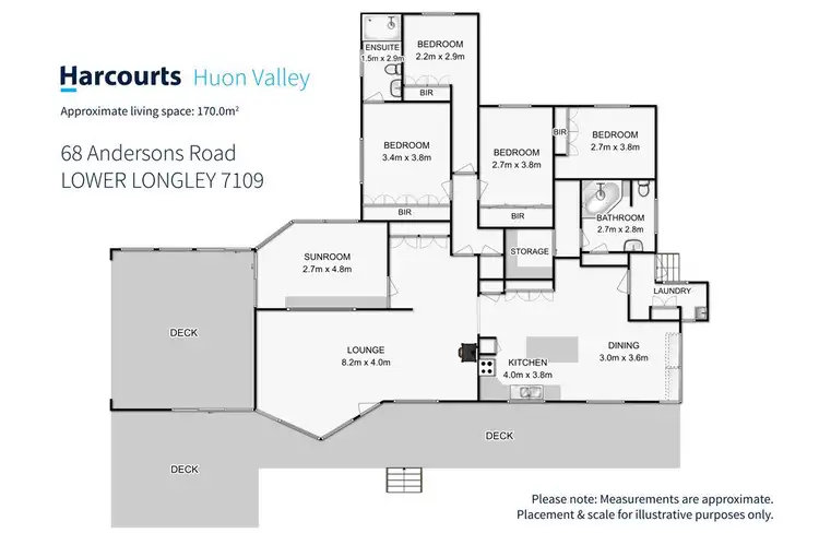 Floorplan of Homely house listing, 68 Andersons Road, Lower Longley TAS 7109