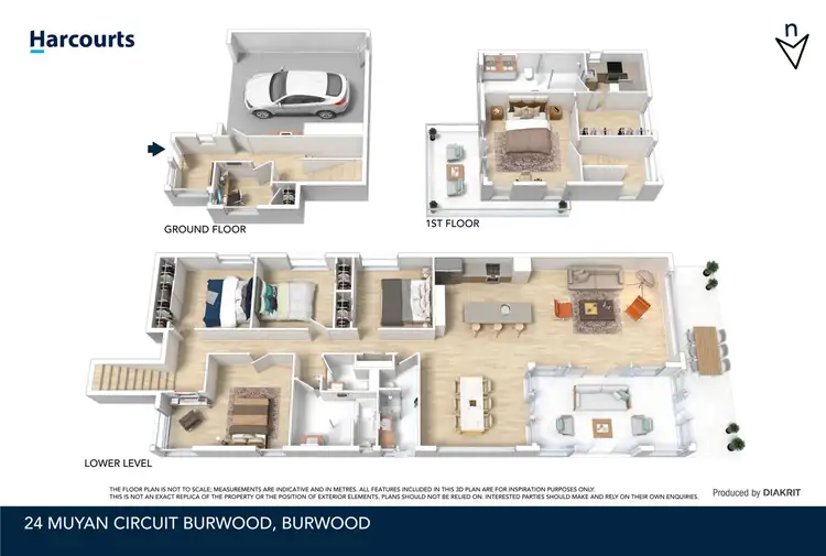 Floorplan of Homely house listing, 3&4/14 Muyan Circuit, Burwood VIC 3125