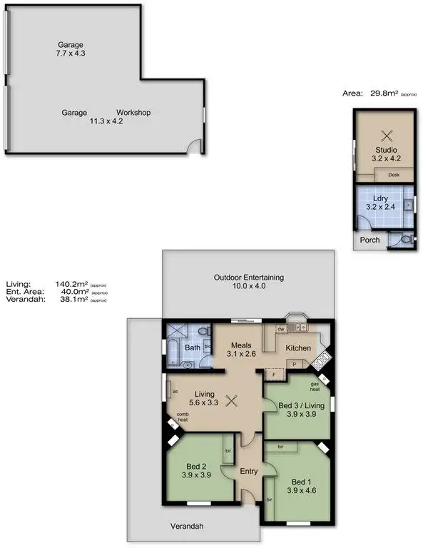 Floorplan of Homely rural property listing, 10 Riverview Road, Woodside SA 5244