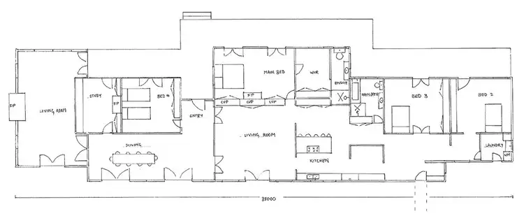 Floorplan of Homely rural property listing, 42 Tullong Rd, "Blairgowrie", Scone NSW 2337