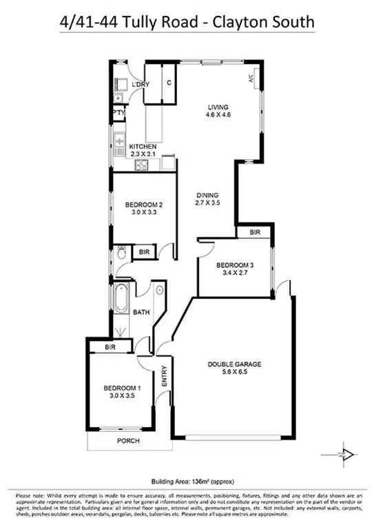 Floorplan of Homely unit listing, 4/41-49 Tully Road, Clayton South VIC 3169