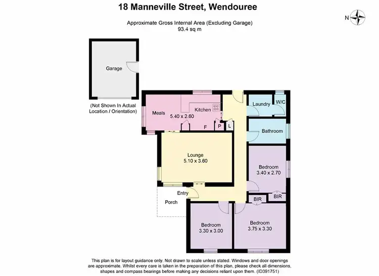 Floorplan of Homely house listing, 18 Manneville Street, Wendouree VIC 3355