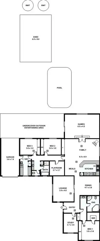 Floorplan of Homely house listing, 4 Gramp Court, Lyndoch SA 5351
