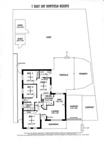 Floorplan of Homely house listing, 7 Shay Court, Huntfield Heights SA