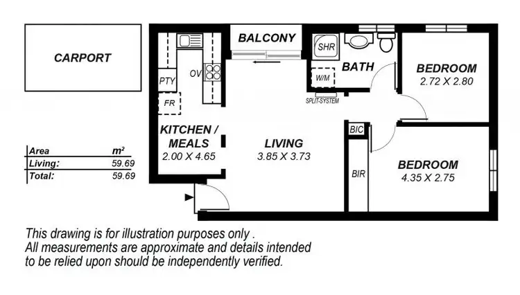 Floorplan of Homely unit listing, 9/39 Everard Avenue, Ashford SA 5035