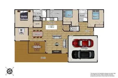 Floorplan of Homely house listing, 15 Malmesbury Road, Cranbourne North VIC 3977