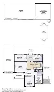 Floorplan of Homely house listing, 14 Sabre Street, Netley SA 5037