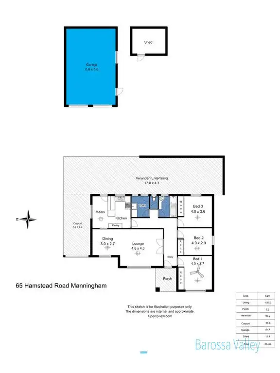 Floorplan of Homely house listing, 65 Hampstead Road, Manningham SA 5086