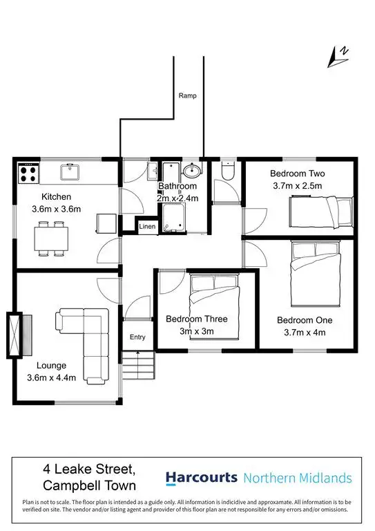 Floorplan of Homely house listing, 4 Leake Street, Campbell Town TAS 7210