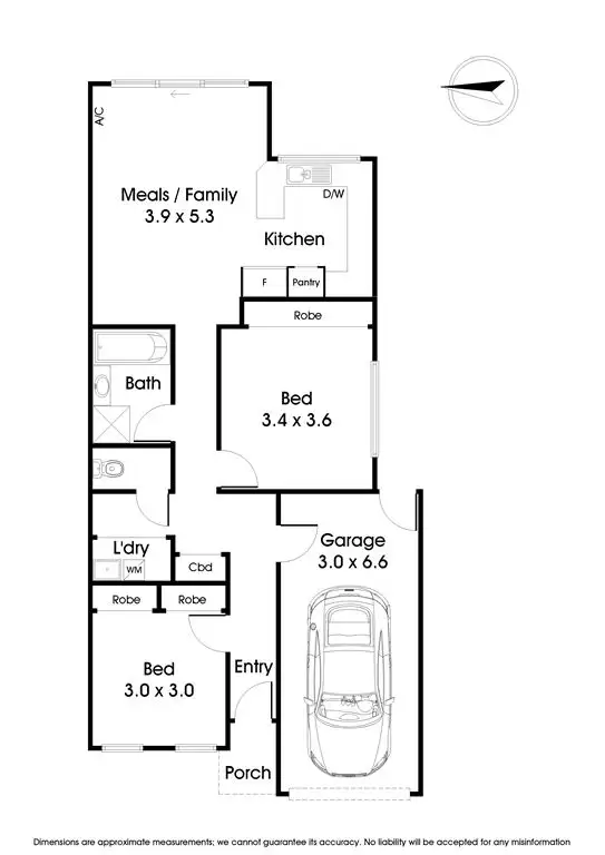 Floorplan of Homely unit listing, 53/105 Mountain Highway, Wantirna VIC 3152
