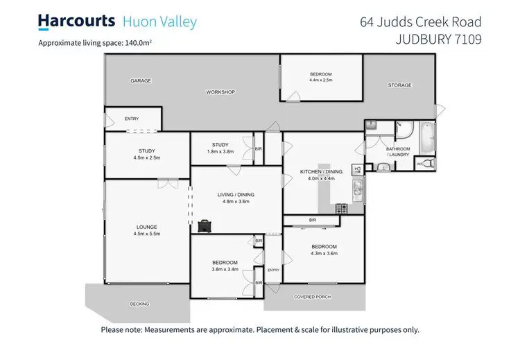 Floorplan of Homely house listing, 64 Judds Creek Road, Judbury TAS 7109