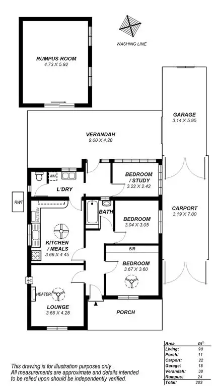 Floorplan of Homely house listing, 19 De Haviland Ave, Hendon SA 5014