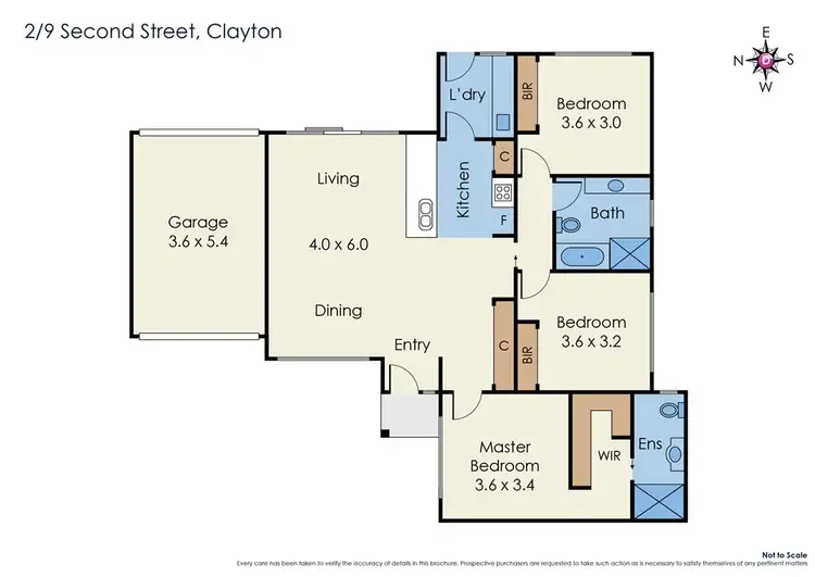 Floorplan of Homely unit listing, 2/9 Second Street, Clayton South VIC 3169