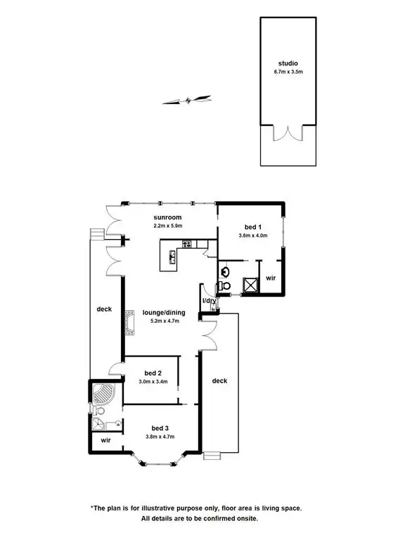 Floorplan of Homely house listing, 36 Woods Street, Beaconsfield VIC 3807